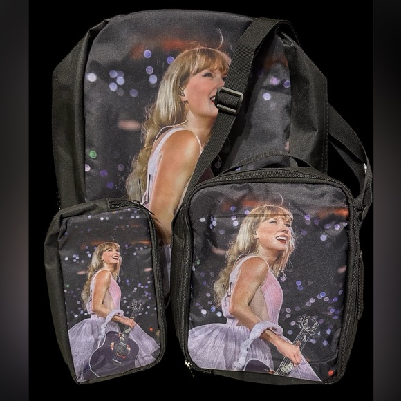 NEW Taylor Swift backpack lunch bag pencil case custom pen, pencil and keychain - Picture 2 of 4